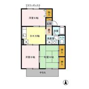 サニーコーポ富士見Bの間取り画像