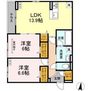 D Paina 子母口Ⅱの間取り画像