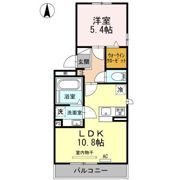 ルミエールこがねⅡ A棟の間取り画像