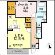 フィオレット エム B棟の間取り画像