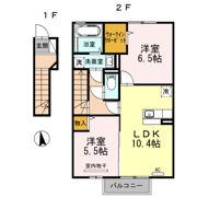 プランドール由布の間取り画像