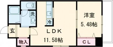 西蟹屋K.Kビルの間取り画像