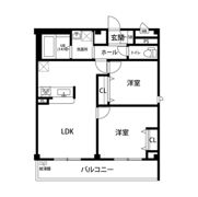 アンプルールフェール ボルドゥルーⅡの間取り画像
