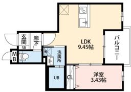 エクシア別府の間取り画像