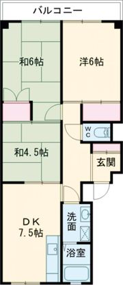 北在家アパートメントの間取り画像