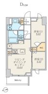 クレストコート北千住レジデンスの間取り画像