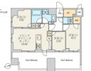 クレストコート北千住レジデンスの間取り画像