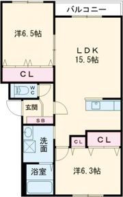 フェリモの間取り画像