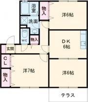 アセラA棟の間取り画像