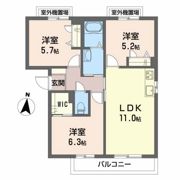 シャーメゾン・クレール A棟の間取り画像