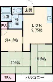 オークスハイツの間取り画像