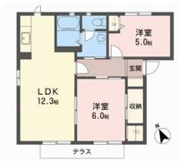 クローバー藤田の間取り画像