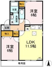 ファミール三筋 C棟の間取り画像