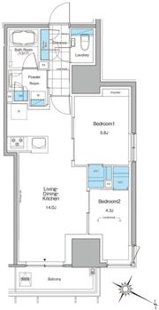 ルフォンプログレ北新宿の間取り画像