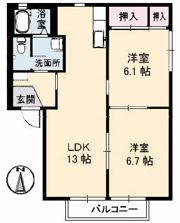 カーサ 虹ケ丘の間取り画像