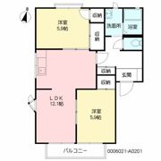 フレグランス常磐IIの間取り画像