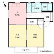 メゾン白水 B棟の間取り画像