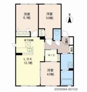 アンビシヨン B棟の間取り画像