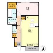 サンクブランシュ Bの間取り画像