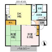 エクセルコーポ陵南 Aの間取り画像