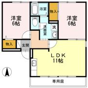 ロイヤルハイツ山上 B棟の間取り画像