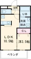 カーサ ハナブサの間取り画像