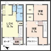 ふぁみりありんくうAの間取り画像