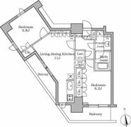 レジディア三軒茶屋の間取り画像