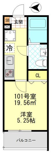 CFジオーレ大師東門前の間取り画像