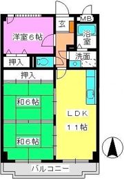 サンシャトーレFUJIの間取り画像