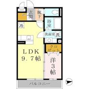 サウスメゾン秋桜の間取り画像