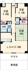 スカール屋島の間取り画像