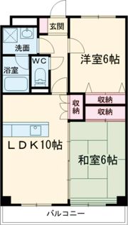 ウィンベル勝山1の間取り画像
