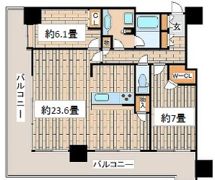 シティタワー神戸三宮の間取り画像