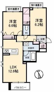 アン フェ ミュールの間取り画像