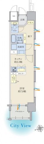 ラルウェンディ縮景園前 ウエストの間取り画像