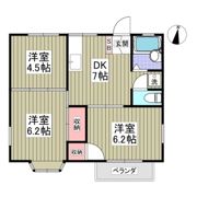 コスモハイツの間取り画像