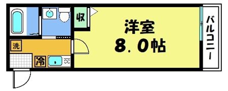 フラッティ千本下長者町の間取り画像