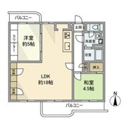 稲毛高浜北住宅27号棟の間取り画像