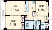 ルーカス長崎諫早Ⅰの間取り画像