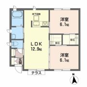 ソーラーメゾン桑折Bの間取り画像