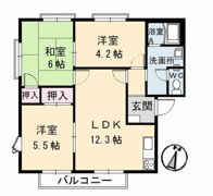 フレグランス阿賀南 A棟の間取り画像