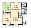 フレグランス阿賀南 A棟の間取り画像
