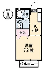 フォーレストヒルズ B棟の間取り画像