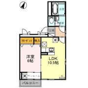カメリア21 Bの間取り画像