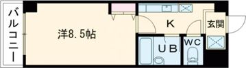 クローバーハイツⅢの間取り画像