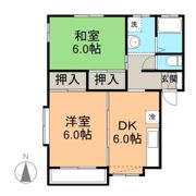 オアシス楠Aの間取り画像