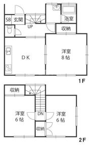 リバーサイドタケイD棟の間取り画像