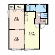 クールアムール Bの間取り画像