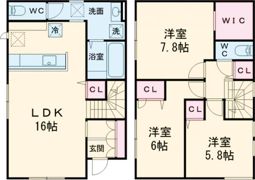 喜多町5丁目戸建の間取り画像